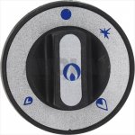 DREHKNOPF SCHWARZ ø 70 mm M/SIEBDRUCK