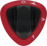 DREHKNOPF SCHWARZ-ROT SERIGRAPH.