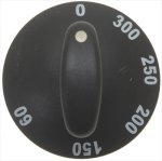 DREHKNOPF SCHWARZ ø 65 mm 60-300°C