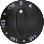 DREHKNOPF SCHWARZ ø 65 mm 110-190°C