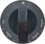 DREHKNOPF SCHWARZ ø 70 mm 120-300°C