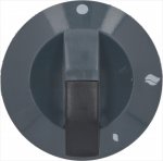 DREHKNOPF SCHWARZ ø 70 mm M/SIEBDRUCK