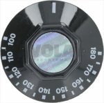 DREHKNOPF SCHWARZ ø 50 mm 100-180°C