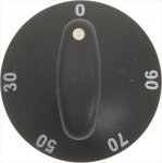 DREHKNOPF SCHWARZ ø 65 mm 0-90°C