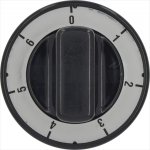 DREHKNOPF SCHWARZ ø 70 mm 0-1-2-3-4-5-6