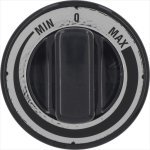 DREHKNOPF SCHWARZ MIN-MAX ø 70 mm