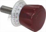 UHR-DREHKNOPF ROT ø 18x66 mm