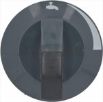 DREHKNOPF SCHWARZ ø 70 mm M/SIEBDRUCK