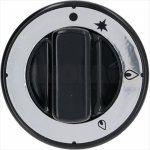 DREHKNOPF SCHWARZ ø 70 mm MIT SIEBDRUCK