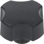 DREHKNOPF SCHWARZ ø 54 mm GEWINDE M9