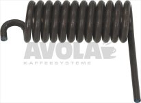 Türfeder für Backofen ø 22x66 mm