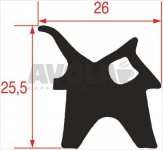 DICHTUNG FÜR BACKOFENTÜR - 25 mt