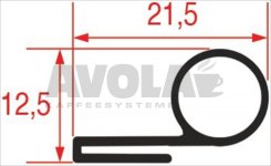 DICHTUNG FÜR OFENTÜR 2514 - 6 m