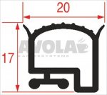 TÜRDICHTUNG WEIß FÜR KÜHLZELLE - 6 m