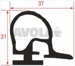 DICHTUNG FÜR KÜHLZELLENTÜR 37x31 mm - 6