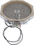 KOCHPLATTE ELEKRISCH ACHTECKIG ø 250 mm