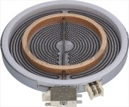 STRAHLUNGSHEIZKÖRPER ø 230 mm 2200W 230V