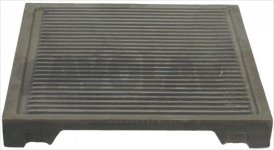 GEREIFTE PLATTE 370x370 mm