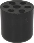 GERÄTEFUSS GUMMI 25x25 mm LOCH ø 5 mm