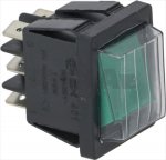 WIPPENSCHALTER 2-POLIG GRÜN 16A 250V