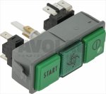 2-FACH-DRUCKTASTENTAFEL 1 LAMPE - GRÜN