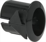 DRUCKKNOPF GEHÄUSEELLIP. 17x13mm SCHW.