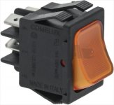 TASTER 2-POLIG ORANGE 16A 24V
