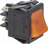TASTER 2-POLIG ORANGE 16A 250V