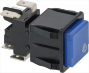 SCHALTER 2-POLIG BLAU 16A 250V