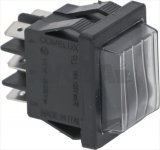 WIPPENSCHALTER 2-POLIG SCHWARZ 16A 250V