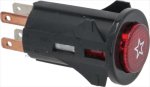 TASTER RESET ROT 3A 250V
