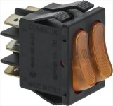 DOPPELSCHALTER ORANGE 16A 250V