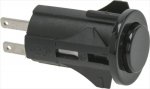 DRUCKKNOPF 1-POLIG SCHWARZ 3A 250V