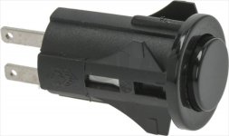 DRUCKKNOPF 1-POLIG SCHWARZ 3A 250V