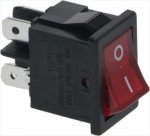 2-POLIG DRUCKKNOPF ROT A03 16A 250V