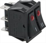 DOPPELSCHALTER 3-POLIG 16A 250V