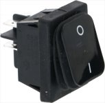 SCHALTER 2-POLIG SCHWARZ 16A 250V