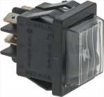 2-POLIGER DRUCKKNOPF SCHWARZ 16A 250V