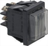 DRUCKKNOPF 2-POLIG SCHWARZ 16A 250V