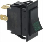 SCHALTER SCHWARZ 15A 277V