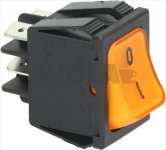 ZWEIPOLIGER SCHALTER ORANGE 400V