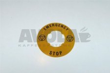 KLEBESCHILD FÜR NOTFALLKNOPF