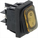 SCHALTER ZWEIPOLIG GELB 16A 250V