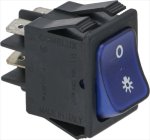 SCHALTER ZWEIPOLIG BLAU 16A 250V