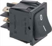SCHALTER 2-POLIG SCHWARZ 10A 250V