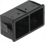 DRUCKKNOPF GEHÄUSE SCHW. 2 QUADRATTASTEN