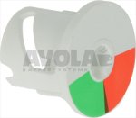 NOCKE ZWEIFARBIG GRÜN/ORANGE ø 21 mm