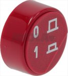 TASTE RUND ROT ø 23 mm 