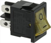 SCHALTER 2-POLIG ORANGE 16A 250V