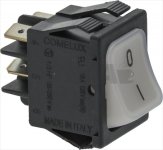 SCHALTER 2-POLIG WEISS 16A 250V